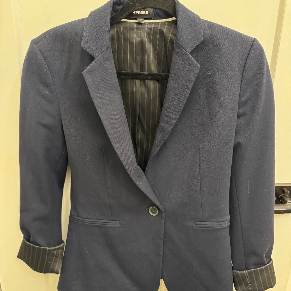 Express waist length blazer - Navy